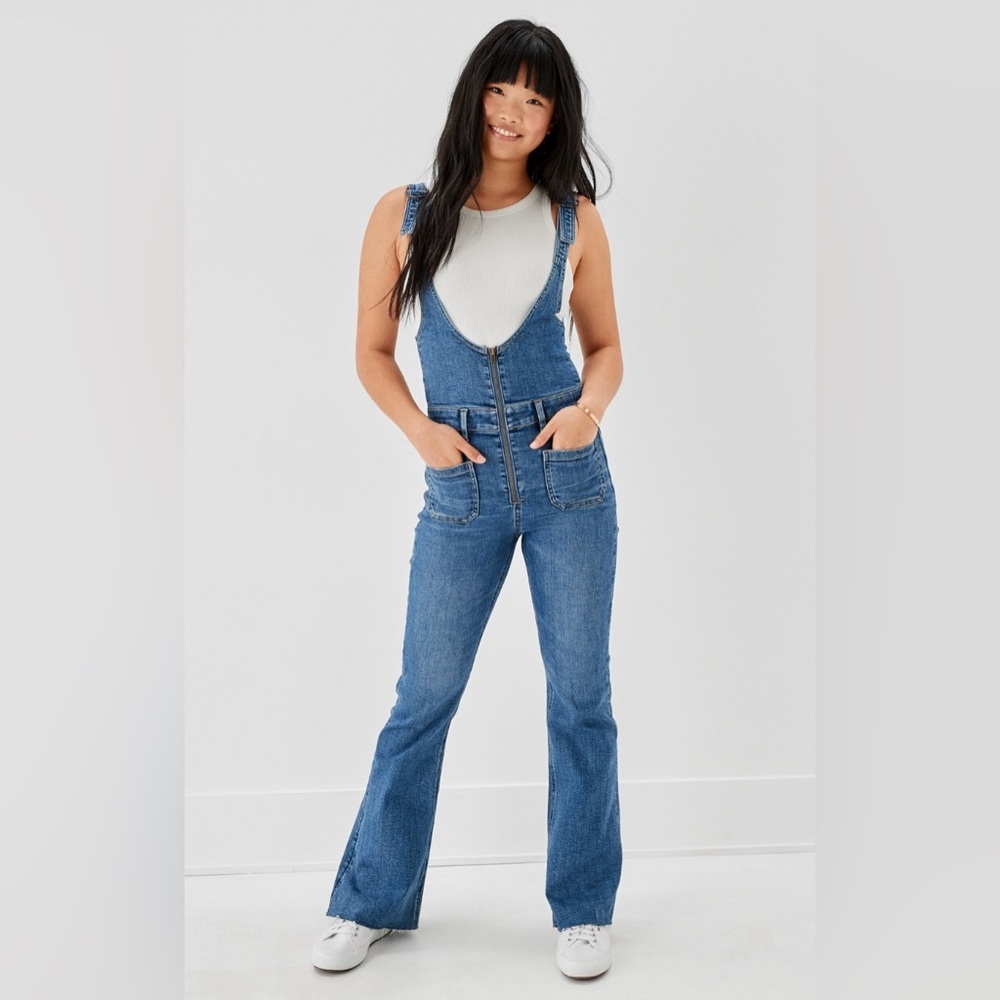 AE Stretch Denim Flare Overall